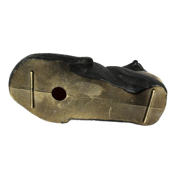 Vintage Blow Mold Cat~ULTRA RARE~Union Products Spooky Halloween Black Cat MCM - Picture 6 of 6